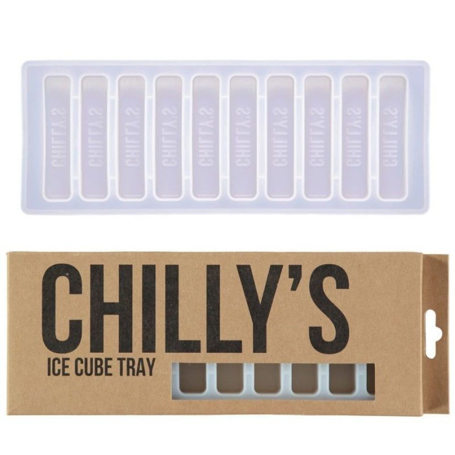 New Chillys Bottle - Ice Cube Tray White