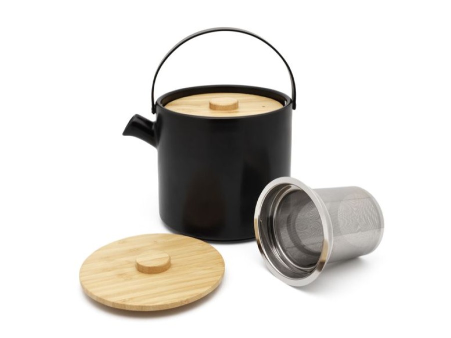 New Theepot Umea Met Warmer 1,2 Liter - Zwart - Bredemeijer