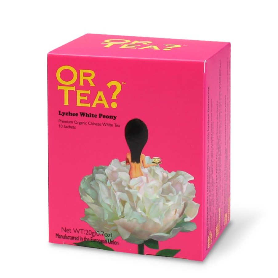 Online Doosje Met 10 Theezakjes - Lychee White Peony - Or Tea?