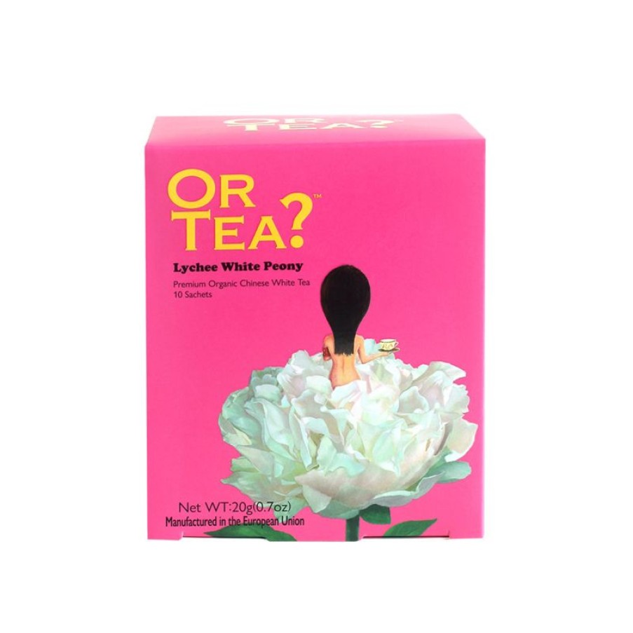 Online Doosje Met 10 Theezakjes - Lychee White Peony - Or Tea?