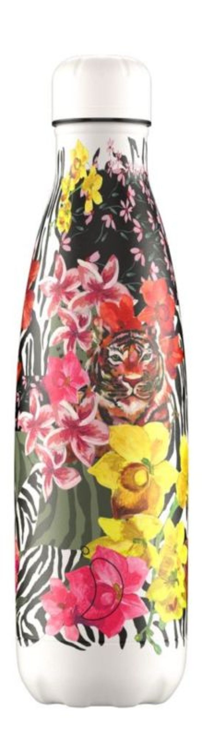 Clearance Chillys Bottle - Tropical Hibiscus Tigers - 500 Ml