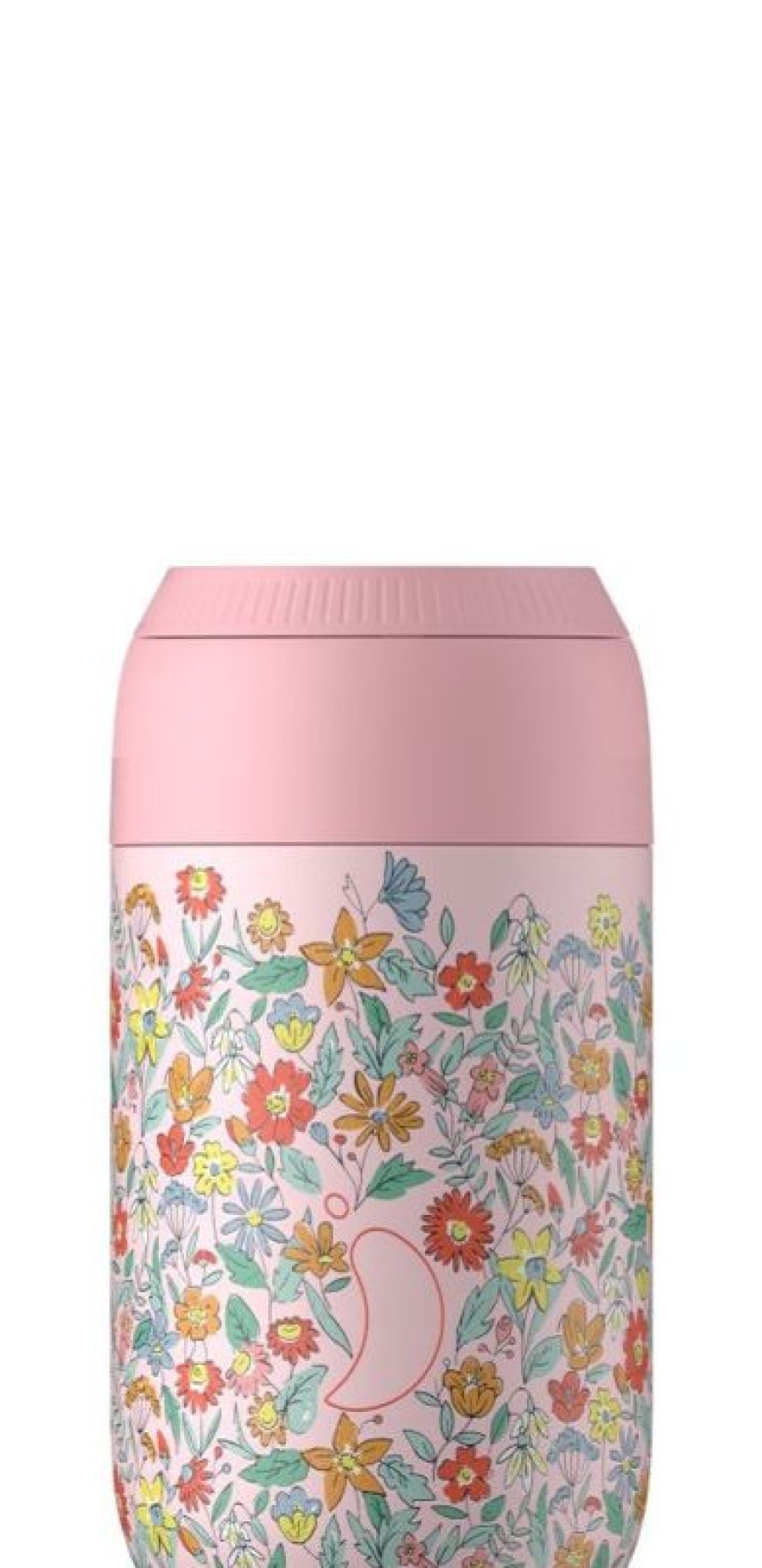 Wholesale Chillys Bottle Series 2 - Tea/Coffee Cup - Liberty Sprigs Blush Pink - 340 Ml