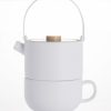 Clearance Tea For One Theepot Umea 0,5 Liter - Wit - Bredemeijer